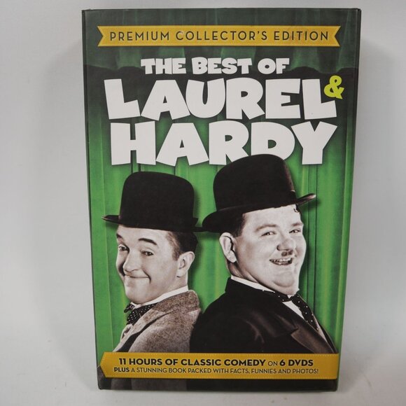 The Best Of Laurel & Hardy Premium Collectors Edition DVD Set w/ Booklet TESTED - Picture 1 of 3